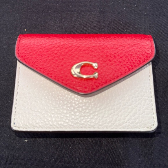 Coach Cream and Red Tote Bag with Color-Block Design - Picture 11 of 15